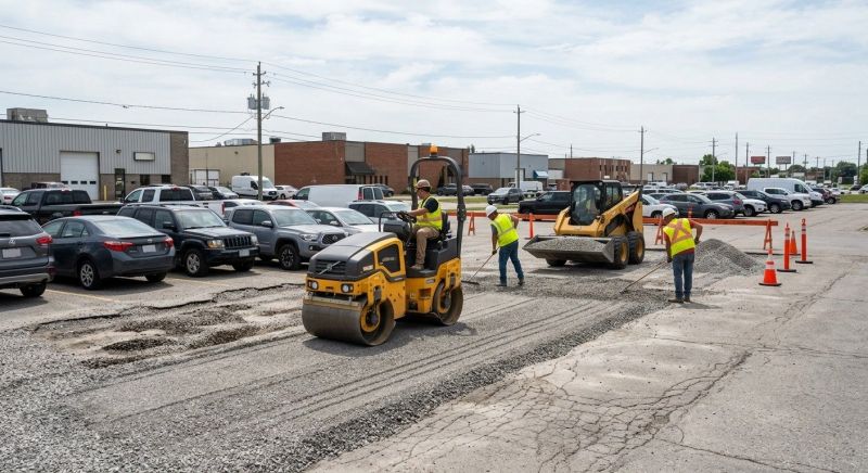 Parking Lot Gravel Repair in Acworth, GA
